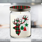 ÔTis The Season Candle Collection - Peppermint 26 oz Soy Candle Apothecary Jar with Decorative Tin Lid