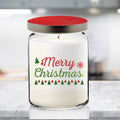 Holiday Plaid Candle Collection - Peppermint 26 oz Soy Candle Apothecary Jar with Decorative Tin Lid