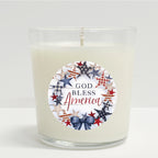 Celebrate 250 God Bless America 10 oz Citronella Soy Wax Candle with Wounded Warrior Project