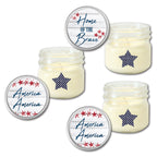 Celebrate 250 Home of the Brave 4 oz Citronella Soy Wax Candle 3 pc. Set with Wounded Warrior Project