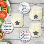 Celebrate 250 Home of the Brave 4 oz Citronella Soy Wax Candle 3 pc. Set with Wounded Warrior Project