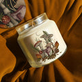 Autumn Mushrooms 18 oz Soy Wax Candle with Wooden Lid