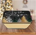 Tis the Season Pines 6.5" x 6.5" Artboard Lid & 20 oz Candle Set
