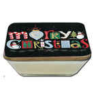 Merry Christmas 6.5" x 6.5" Artboard Lid & 20 oz Candle Set