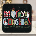 Merry Christmas 6.5" x 6.5" Artboard Lid & 20 oz Candle Set