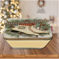 Let it Snow Ice Skates 6.5" x 6.5" Artboard Lid & 20 oz Candle Set