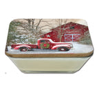 Barn with Truck 6.5" x 6.5" Artboard Lid & 20 oz Candle Set