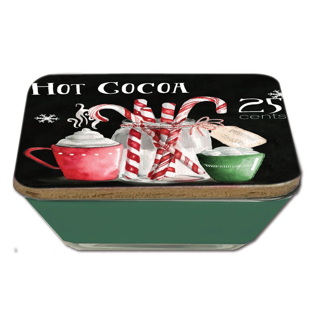 Cocoa Chalk 6.5" x 6.5" Artboard Lid & 20 oz Candle Set
