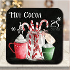 Cocoa Chalk 6.5" x 6.5" Artboard Lid & 20 oz Candle Set