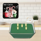 Cocoa Chalk 6.5" x 6.5" Artboard Lid & 20 oz Candle Set