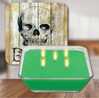 BOO! 6.5"x6.5" Artboard Lid & 20 oz Candle Set