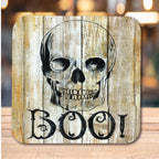 BOO! 6.5"x6.5" Artboard Lid & 20 oz Candle Set