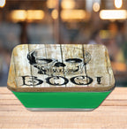 BOO! 6.5"x6.5" Artboard Lid & 20 oz Candle Set