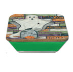 Trick-or-Treat 6.5"x6.5" Artboard Lid & 20 oz Candle Set