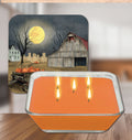 Harvest Moon 6.5"x6.5" Artboard Lid & 20 oz Candle Set