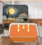 Harvest Moon 6.5"x6.5" Artboard Lid & 20 oz Candle Set