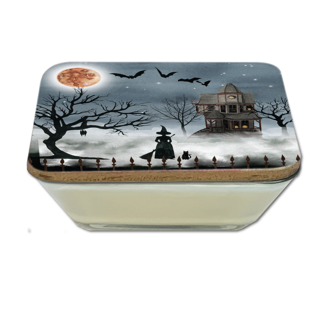Harvest Moon I 6.5"x6.5" Artboard Lid & 20 oz Candle Set