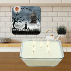 Harvest Moon I 6.5"x6.5" Artboard Lid & 20 oz Candle Set