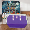 Haunted House I 6.5"x6.5" Artboard Lid & 20 oz Candle Set