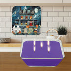 Haunted House I 6.5"x6.5" Artboard Lid & 20 oz Candle Set