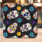 Sugar Skull Pattern 6.5"x6.5" Artboard Lid & 20 oz Candle Set