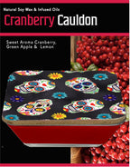 Sugar Skull Pattern 6.5"x6.5" Artboard Lid & 20 oz Candle Set