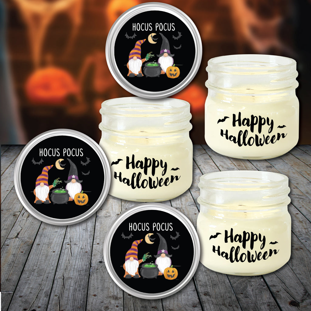 Halloween Gnomes II 8 oz Soy Wax Candle 3 pc. Set