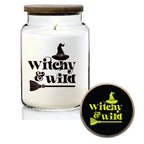 Typography 21 oz Soy Wax Candle with Wooden Lid