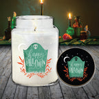 Cute Halloween I 21 oz Soy Wax Candle with Wooden Lid