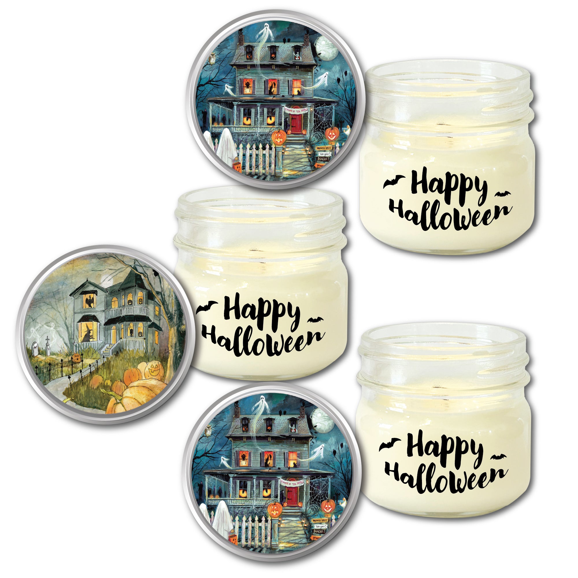 Haunted House I 8 oz Soy Wax Candle 3 pc. Set