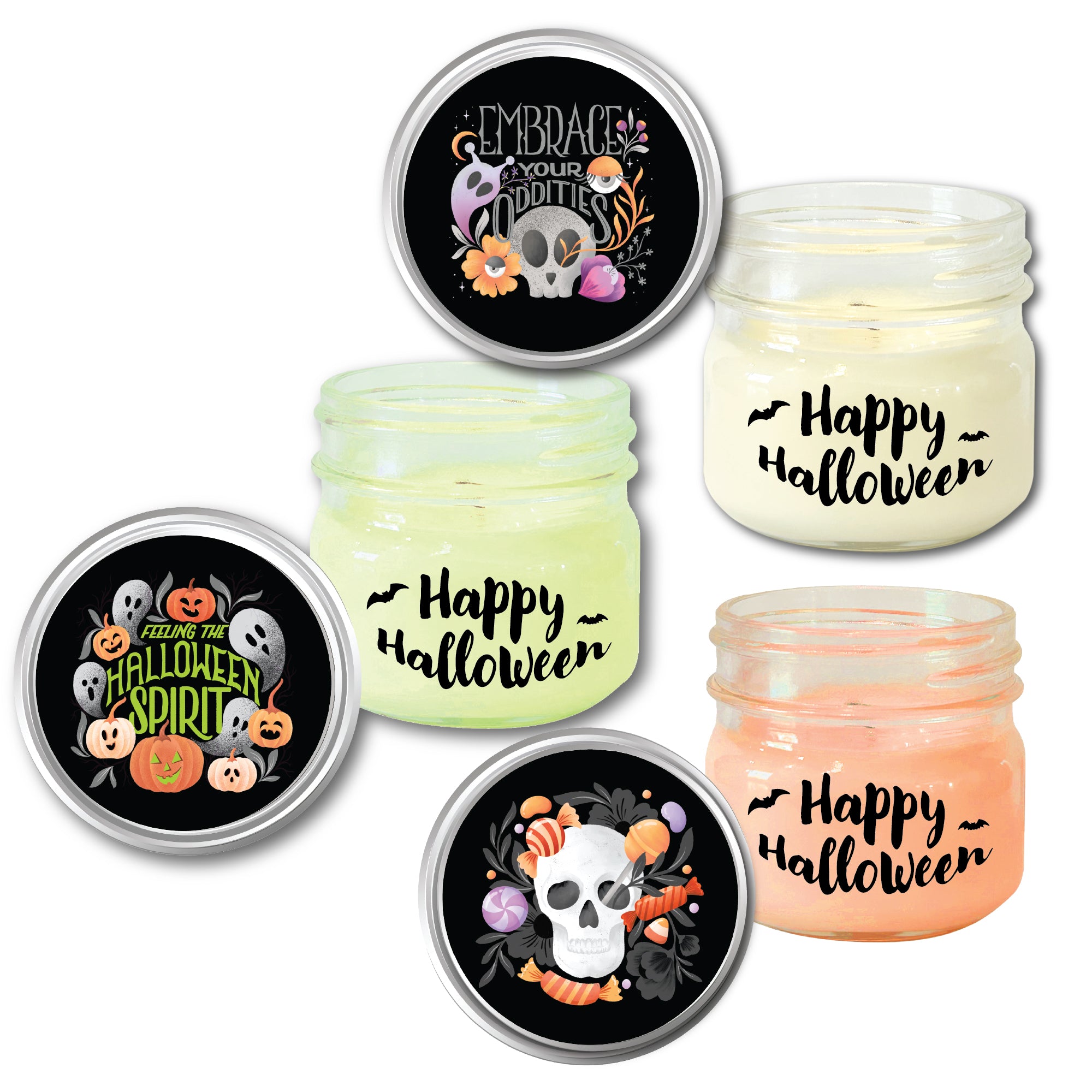 Halloween Spirit 8 oz Soy Wax Candle 3 pc. Set
