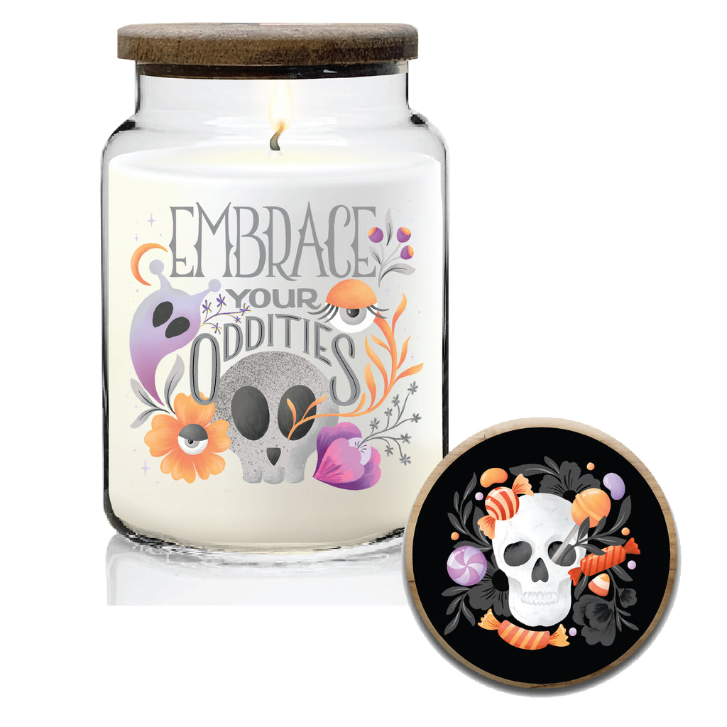 Halloween Spirit 21 oz Soy Wax Candle with Wooden Lid