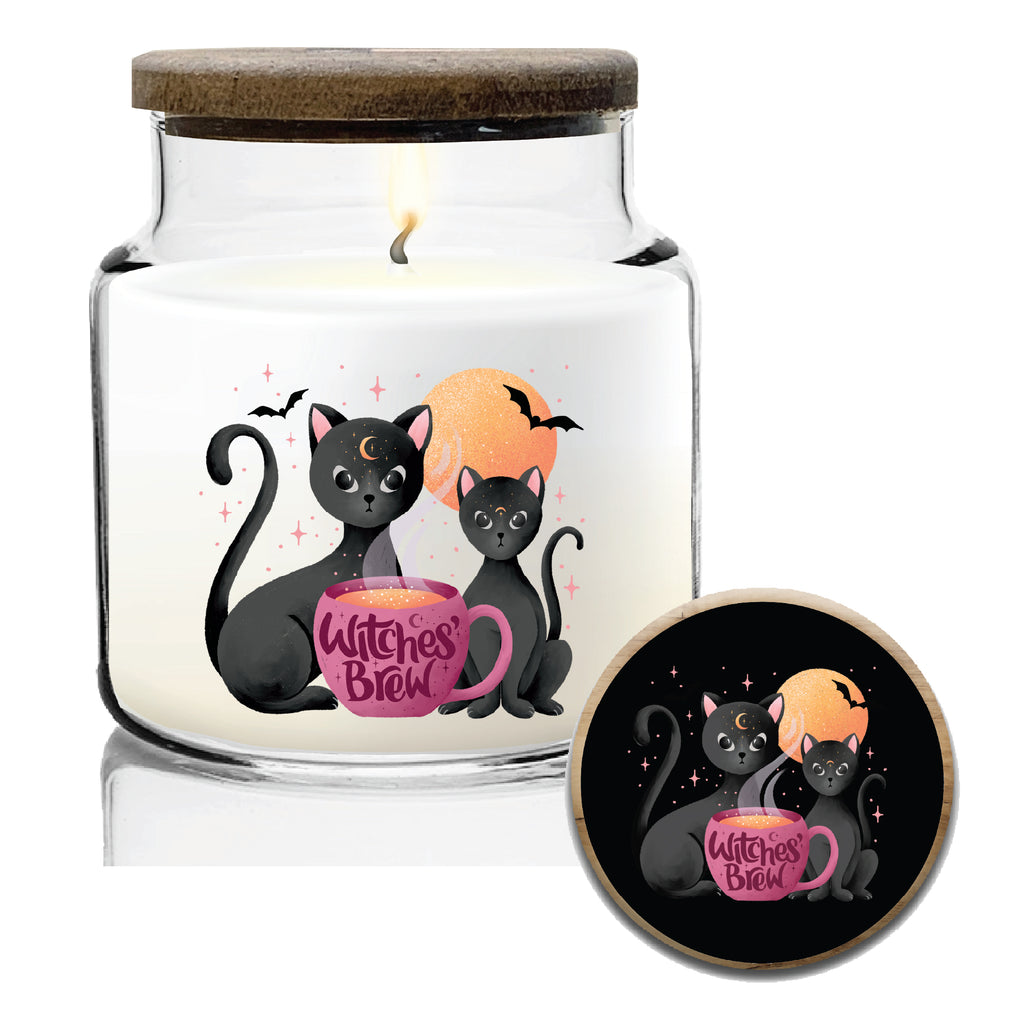 Witches Brew 14 oz Soy Wax Candle with Wooden Lid