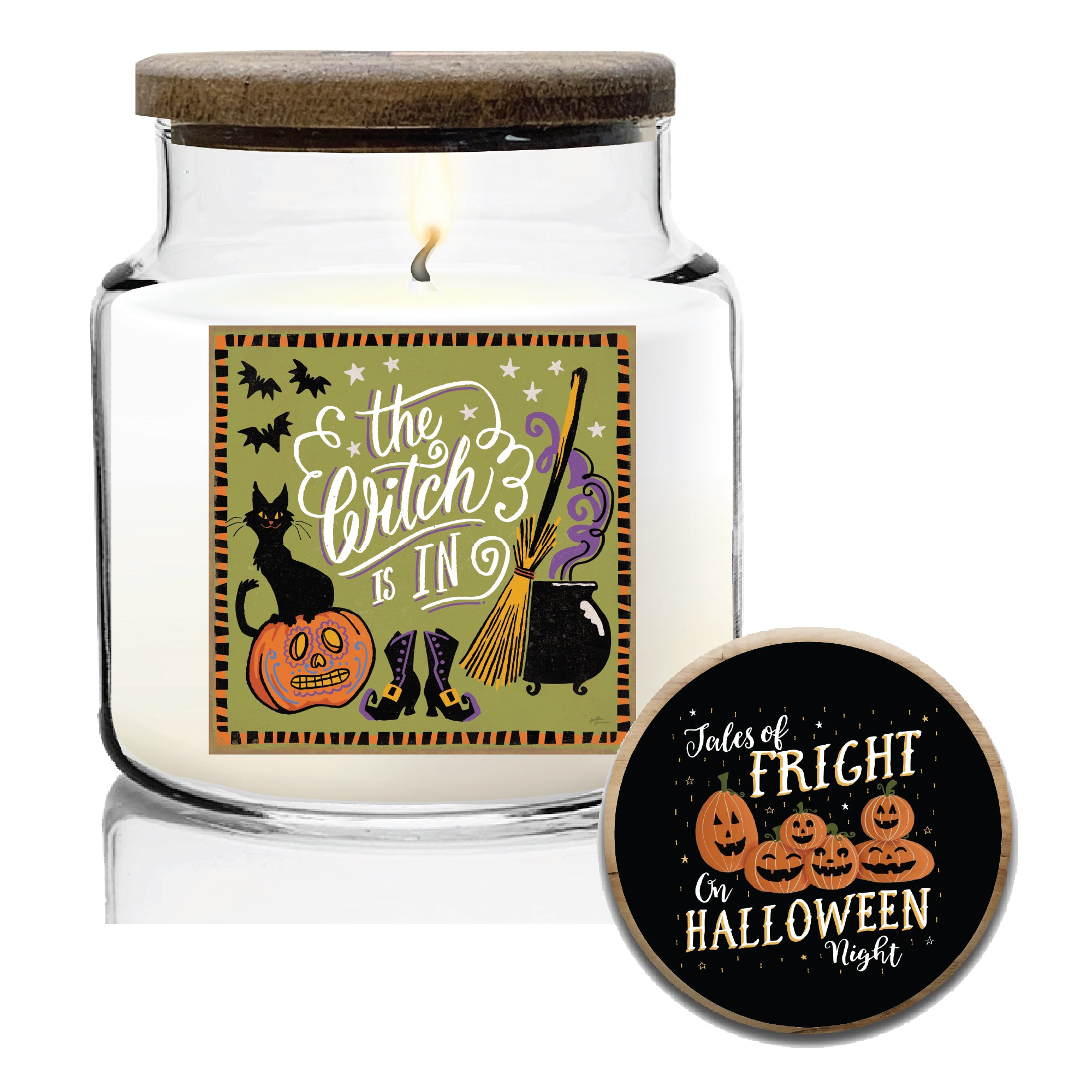 Expressions IV 14 oz Soy Wax Candle with Wooden Lid