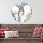 Angel Circular Wood Decor