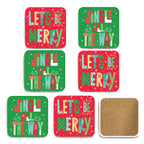 Jingle All the Way 4_ Square Ceramic Coasters - Set of 6