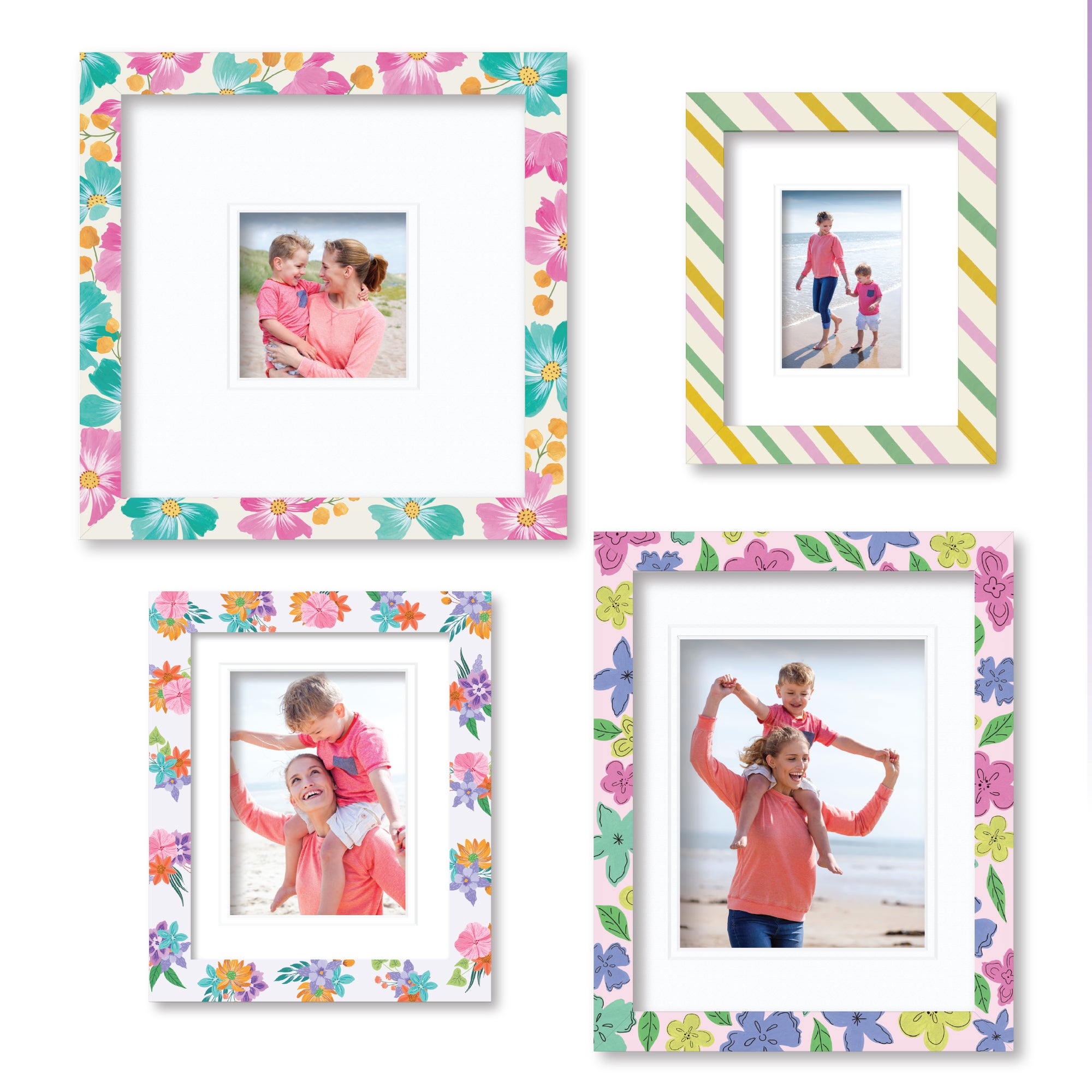 ColorBloom Moments™ - Festive Florals - Easel Back/Wall Frame Set