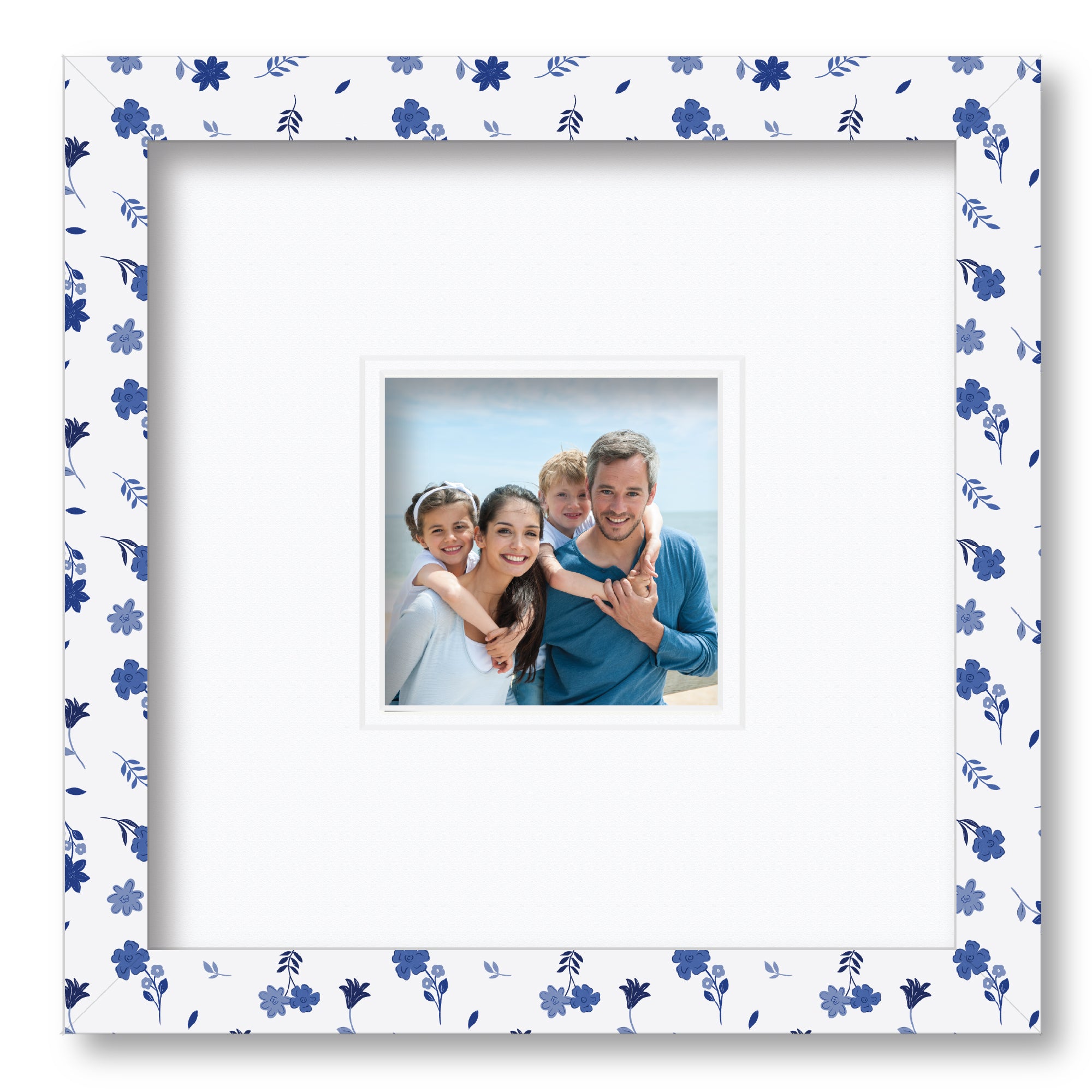 ColorBloom Moments™ - Blue Dream - 12"x12" 1-5"x5" Opening Wall Frame