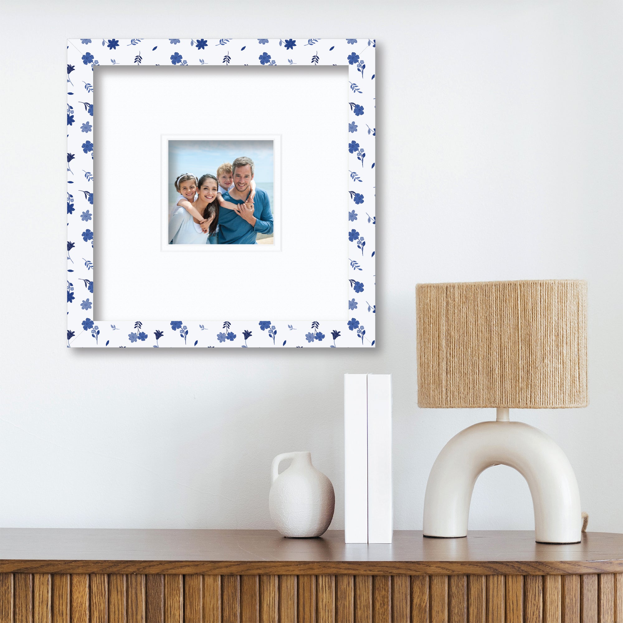 ColorBloom Moments™ - Blue Dream - 12"x12" 1-5"x5" Opening Wall Frame