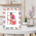 ColorBloom Moments™ - Festive Florals - 8"x10" 1-5"x7" Opening Easel Back/Wall Frame