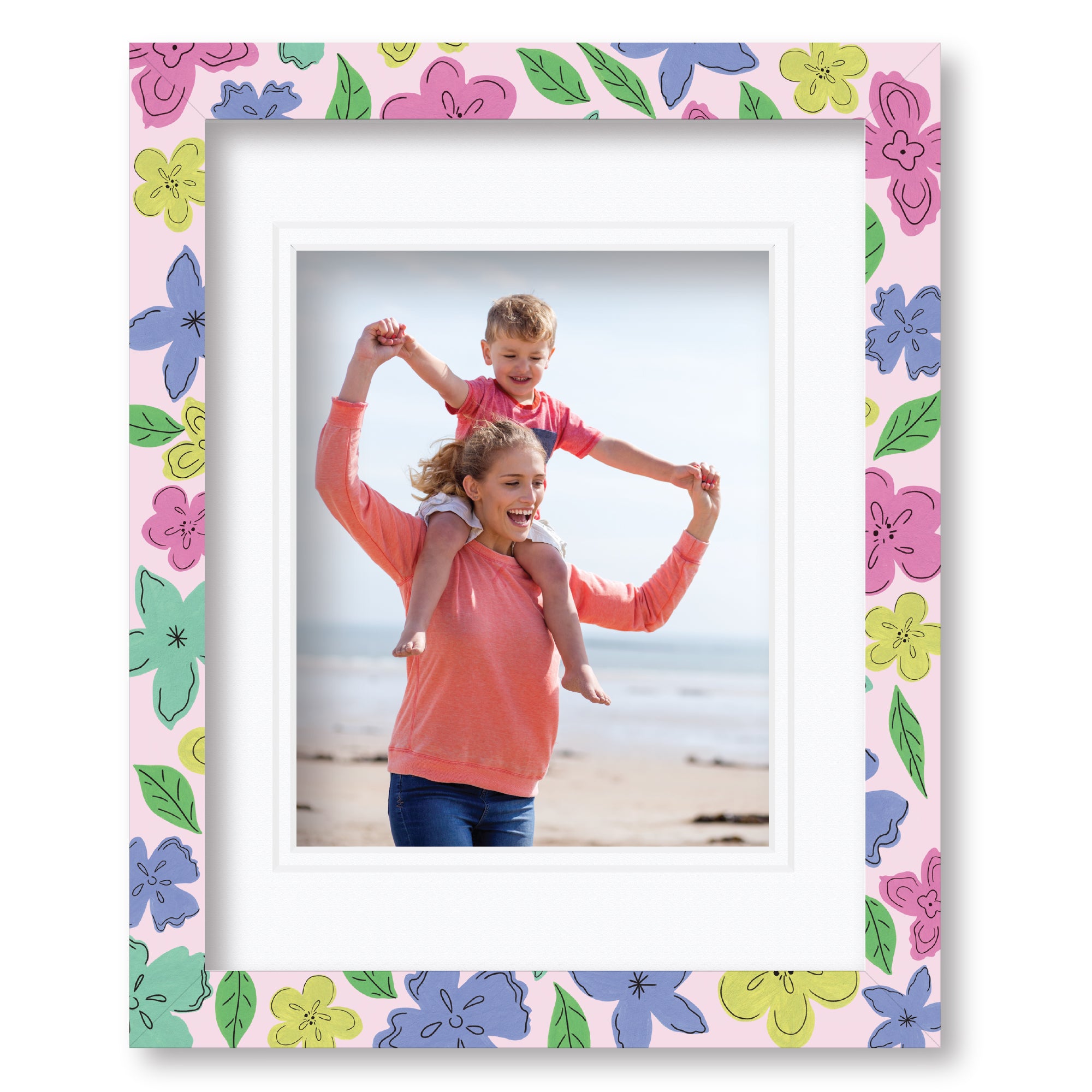 ColorBloom Moments™ - Festive Florals - 11"x14" 1-8"x10" Opening Easel Back/Wall Frame