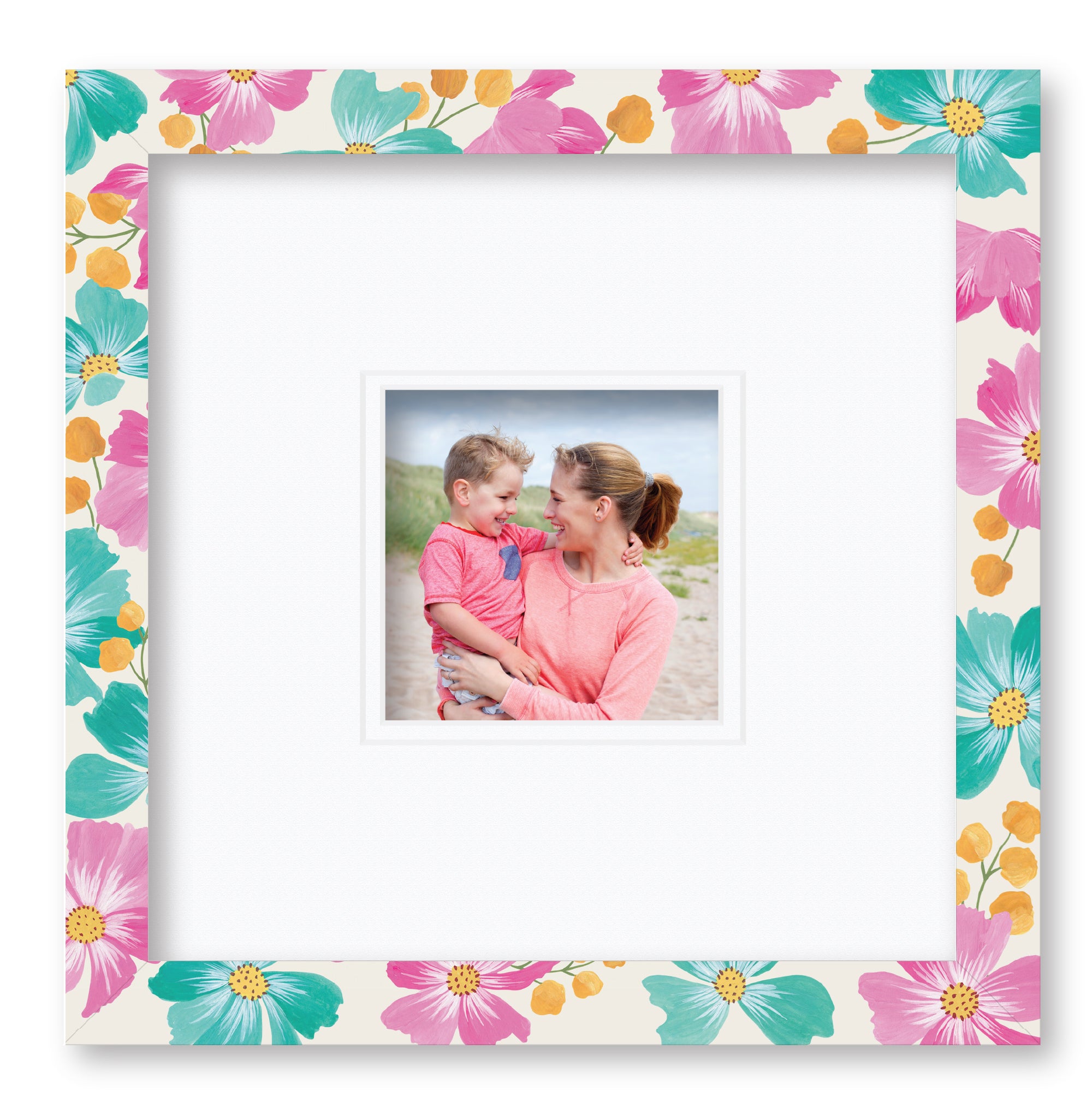 ColorBloom Moments™ - Festive Florals - 12"x12" 1-5"x5" Opening Wall Frame