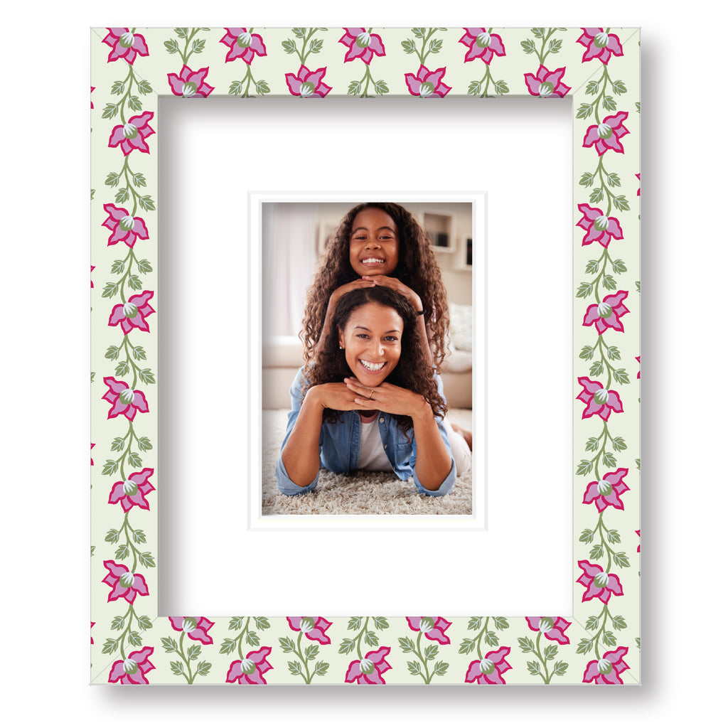 ColorBloom Moments™ - Floral Fantasy - 8"x10" 1-4"x6" Opening Easel Back/Wall Frame