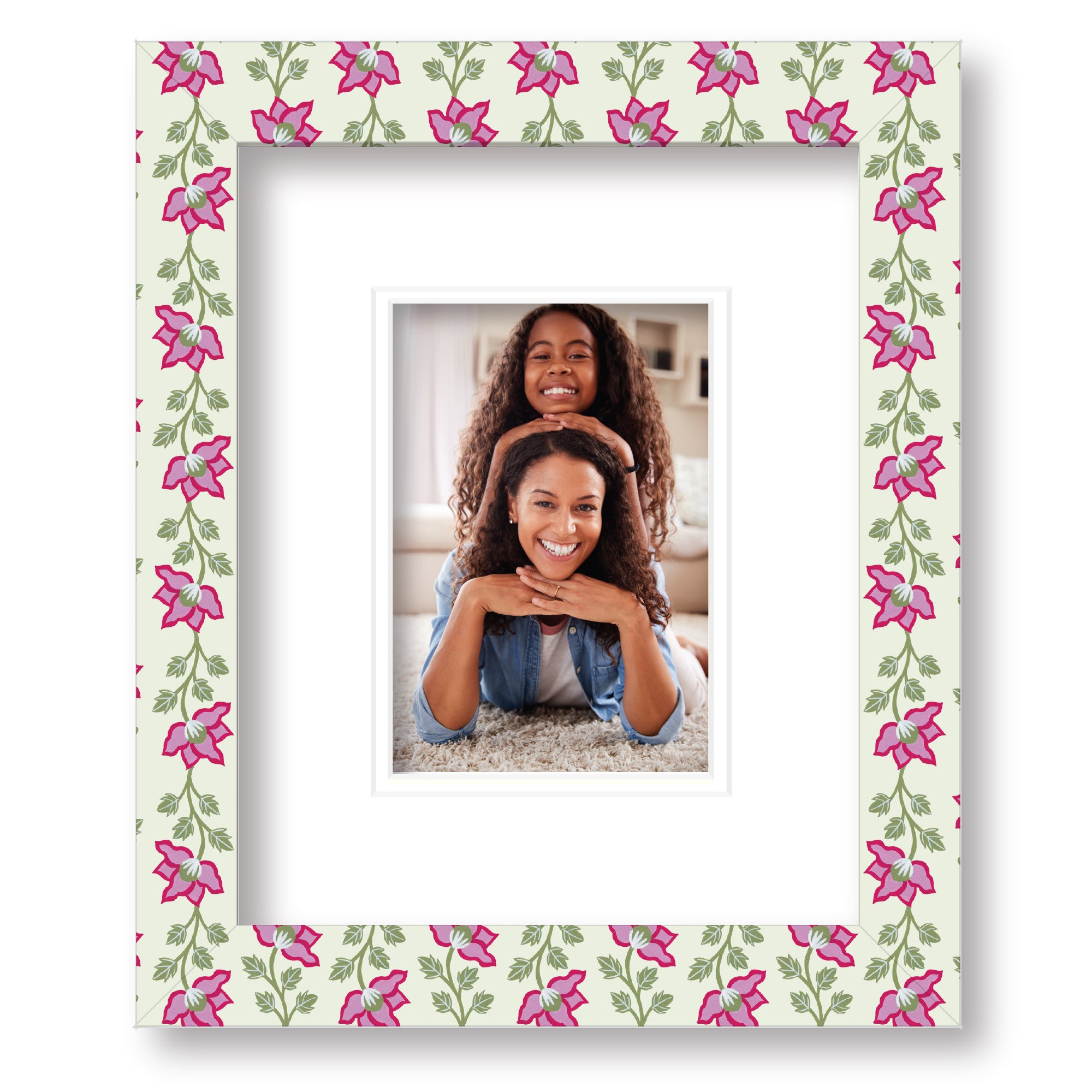 ColorBloom Moments™ - Floral Fantasy - 8"x10" 1-4"x6" Opening Easel Back/Wall Frame