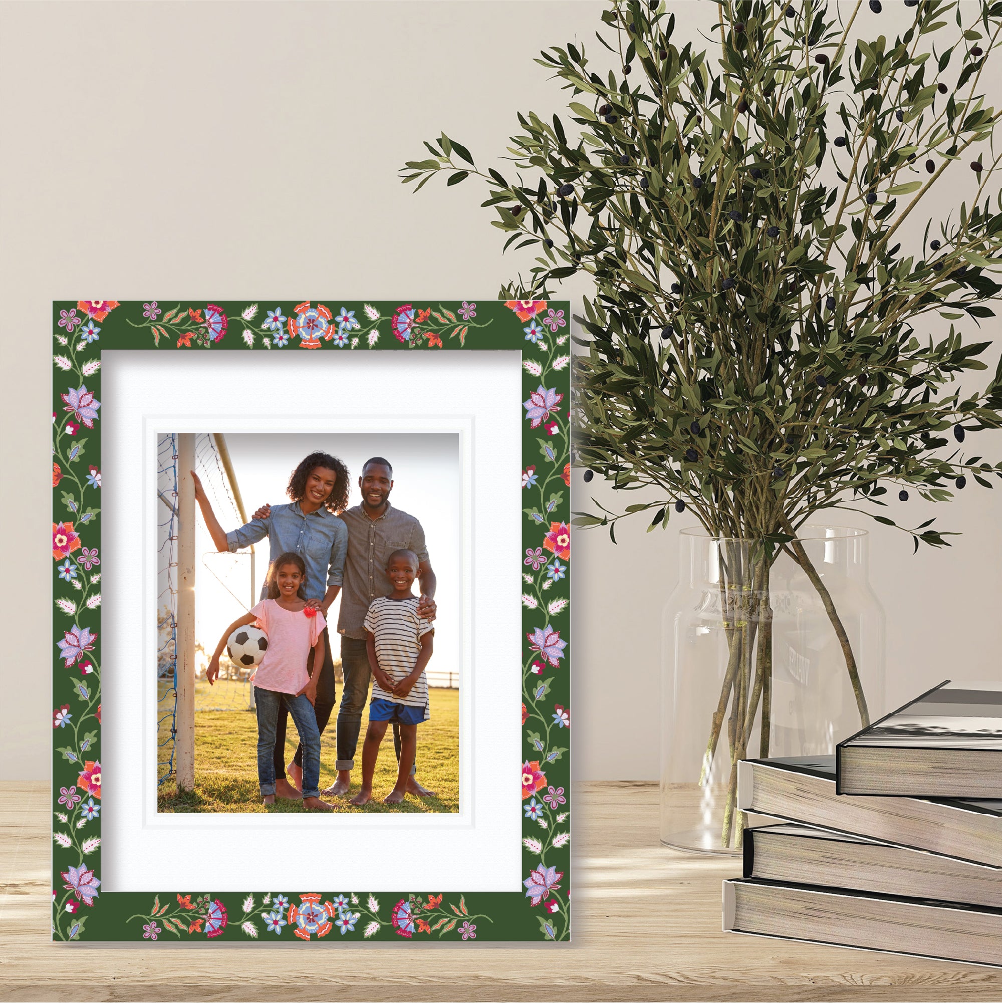 ColorBloom Moments™ - Floral Fantasy - 11"x14" 1-8"x10" Opening Easel Back/Wall Frame