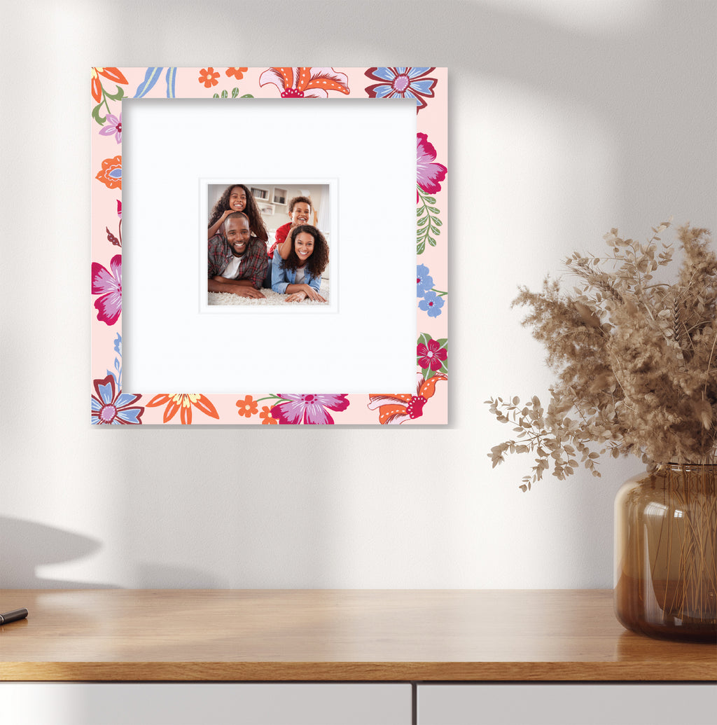 ColorBloom Moments™ - Floral Fantasy - 12"x12" 1-5"x5" Opening Wall Frame