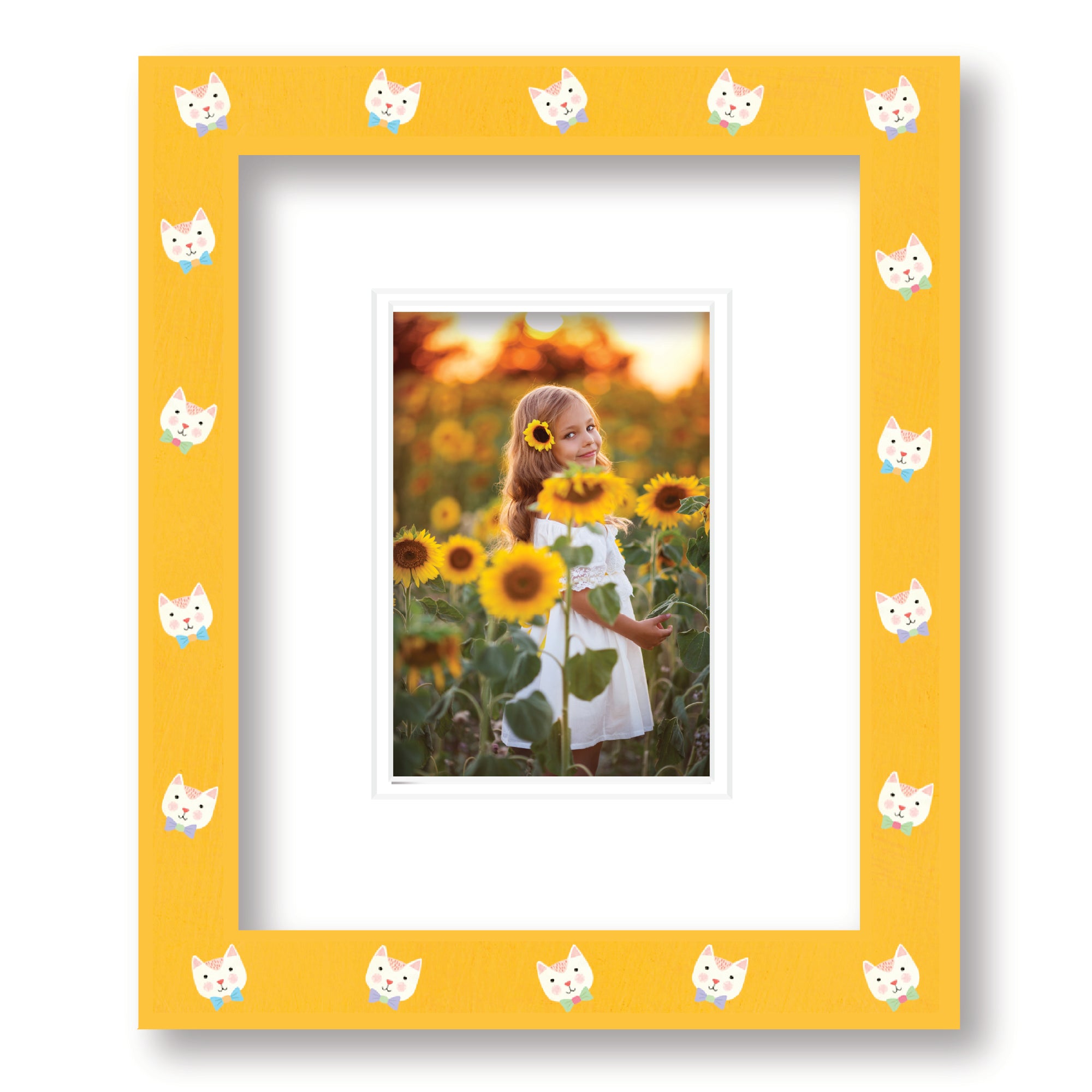 ColorBloom Moments™ - Here Kitty Kitty - 8"x10" 1-4"x6" Opening Easel Back/Wall Frame