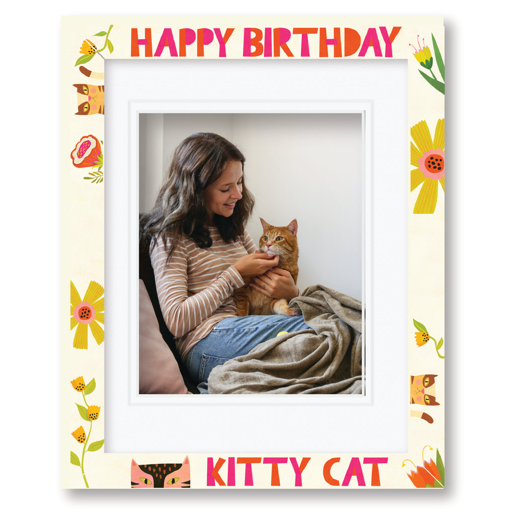ColorBloom Moments™ - Here Kitty Kitty - 11"x14" 1-8"x10" Opening Easel Back/Wall Frame