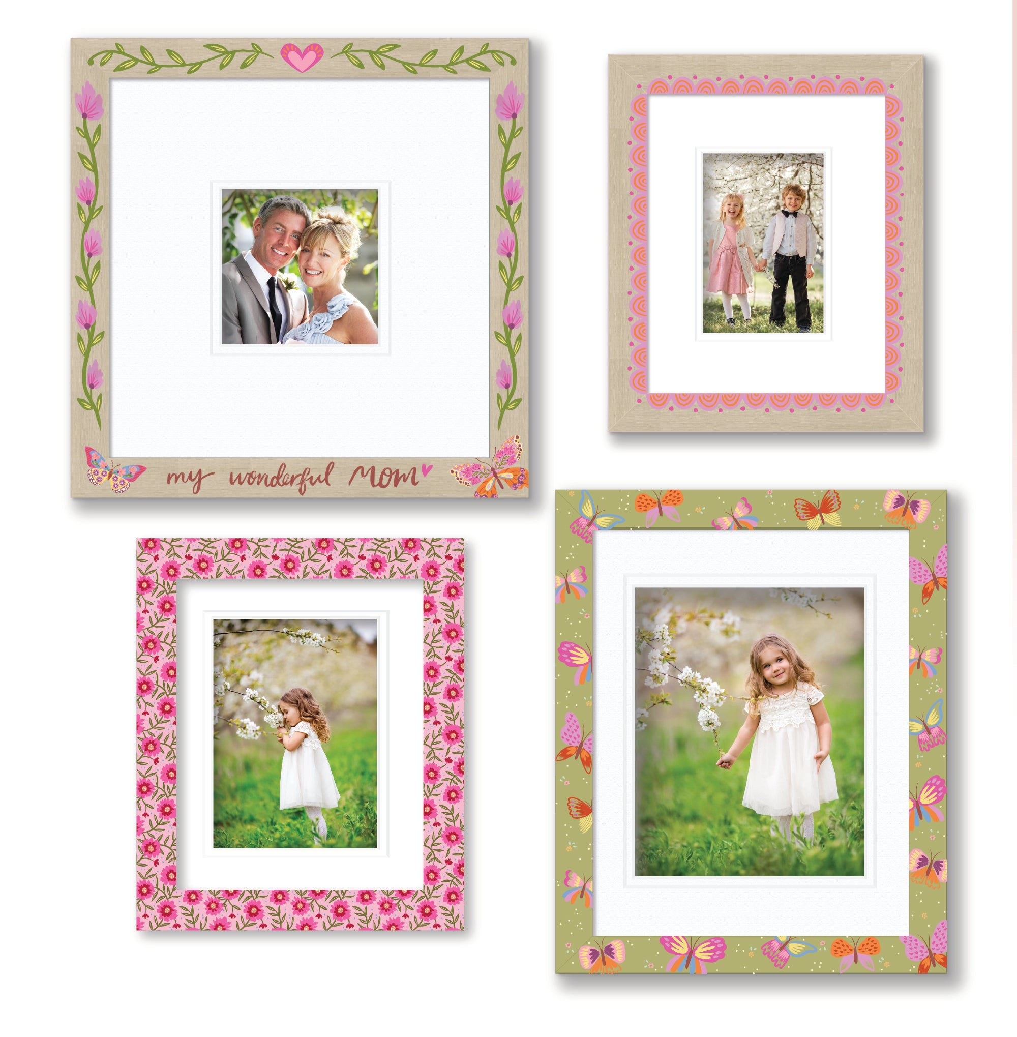 ColorBloom Moments™ - Mom's Floral - Easel Back/Wall Frame Set