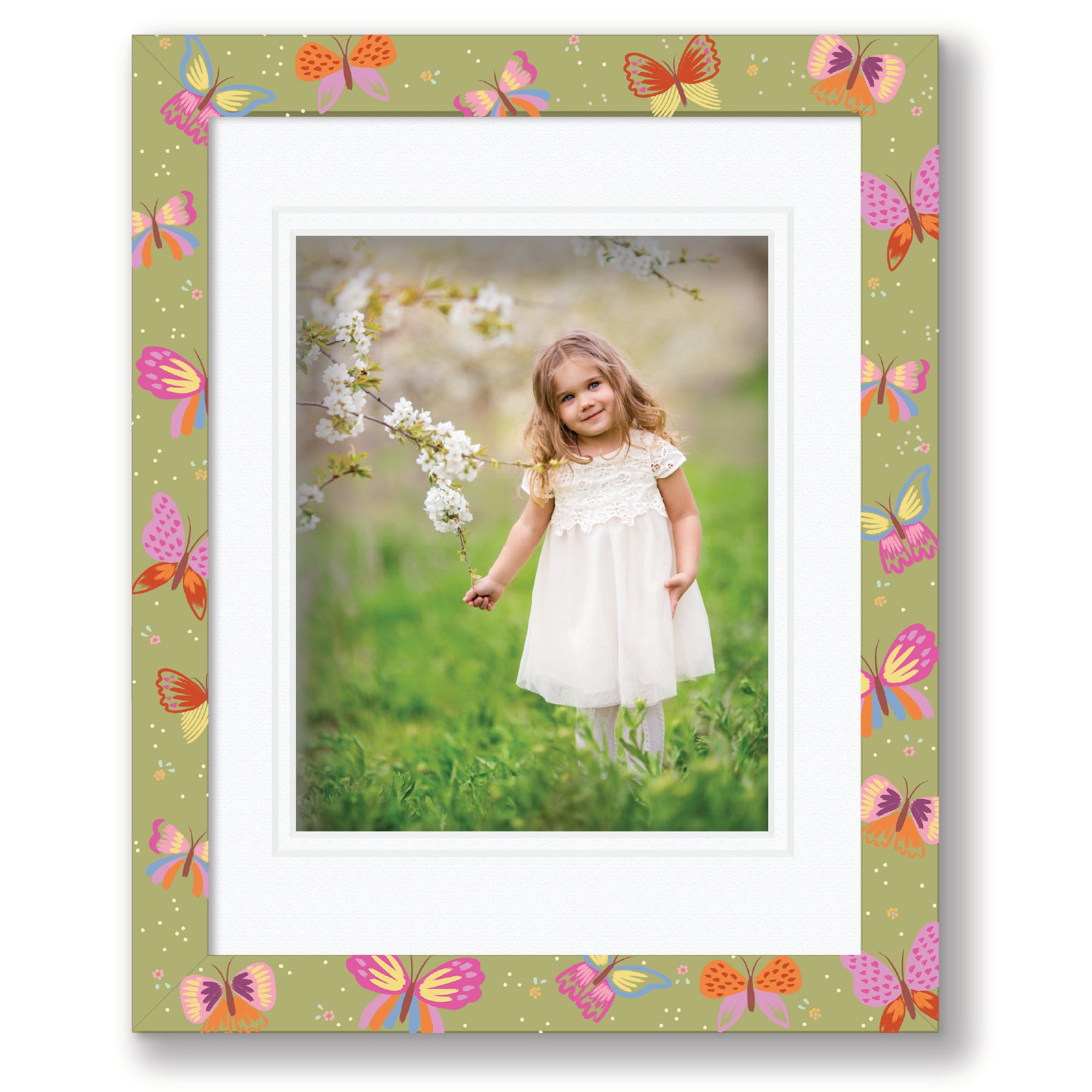 ColorBloom Moments™ - Mom's Floral - 11"x14" 1-8"x10" Opening Easel Back/Wall Frame